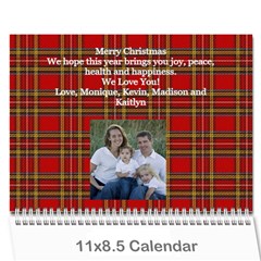 calendar christmas project - Wall Calendar 11  x 8.5  (12-Months)