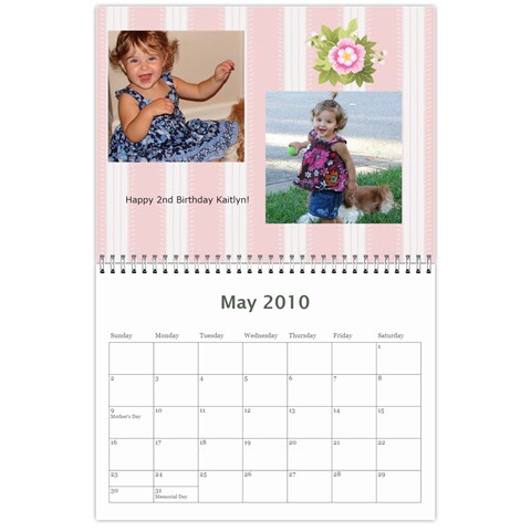 Calendar Christmas Project By Monique May 2010