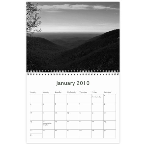 2010 Calendar By Bob Standifer Jan 2010