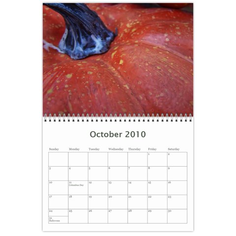 2010 Calendar By Bob Standifer Oct 2010