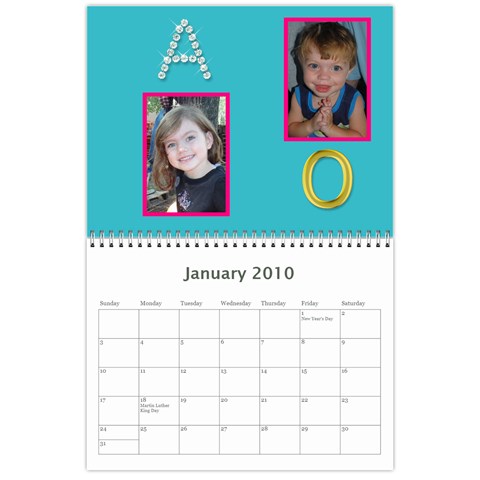 Allen Calendar 09 By Alicia Jan 2010