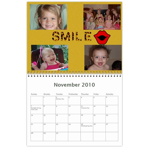Allen Calendar 09 By Alicia Nov 2010