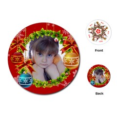 Christmas playing card - Playing Cards Single Design (Round)