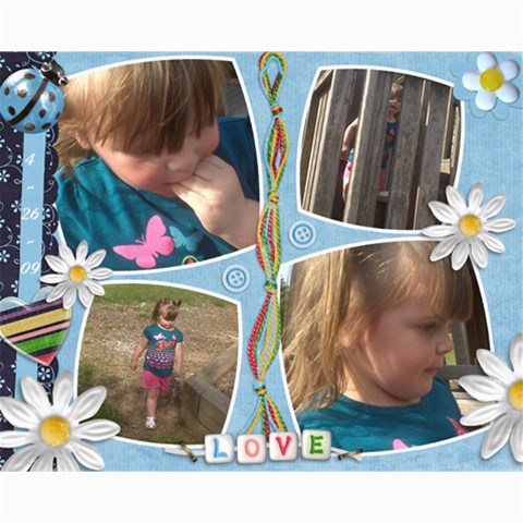 Maddie 8x10 Collage 4 10 x8  Print - 1