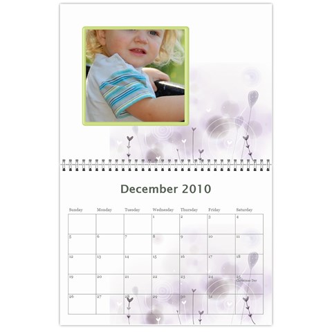 Nature Calendar By Wood Johnson Dec 2010