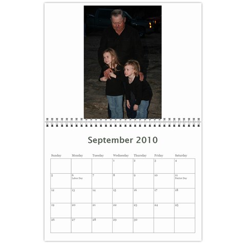 Family Calendar By Amy Sep 2010