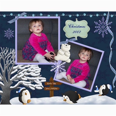 Maddie  07 Christmas 8x10 Collages By Rubylb 10 x8  Print - 2