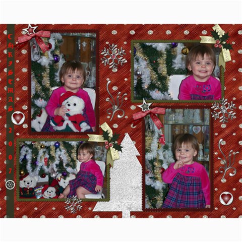 Maddie  07 Christmas 8x10 Collages By Rubylb 10 x8  Print - 3