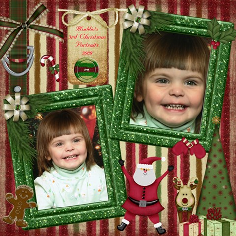 Maddie s 2008 Christmas Portraits 12x12 By Rubylb 12 x12  Scrapbook Page - 3
