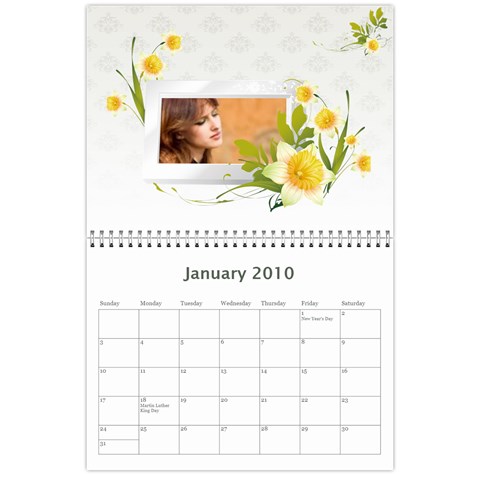 Flower Calendar By Wood Johnson Jan 2010