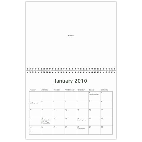 Hawaii 2010 Calendar By Jessica Jere Jan 2010