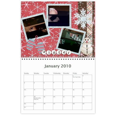 2010 Calendar By Jennifer Jan 2010
