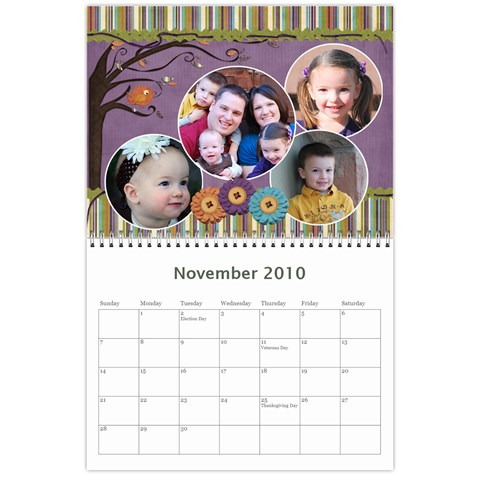 2010 Calendar By Jennifer Nov 2010