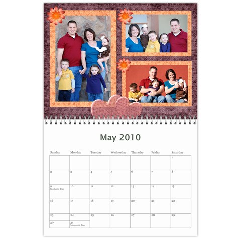 2010 Calendar By Jennifer May 2010