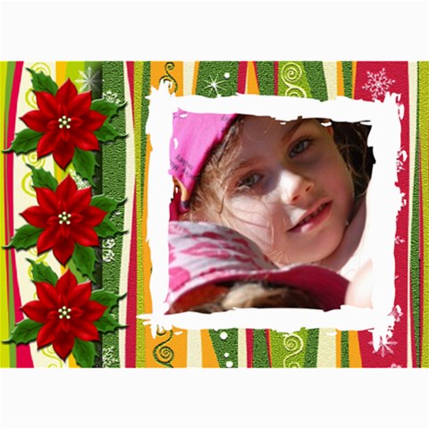Christmas Photo Card By Wood Johnson 7 x5  Photo Card - 5