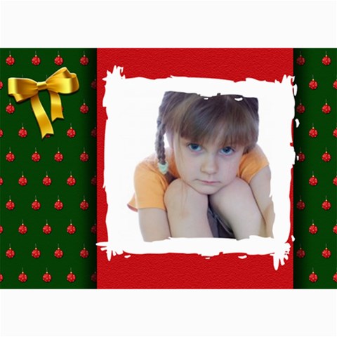 Christmas Photo Card By Wood Johnson 7 x5  Photo Card - 8