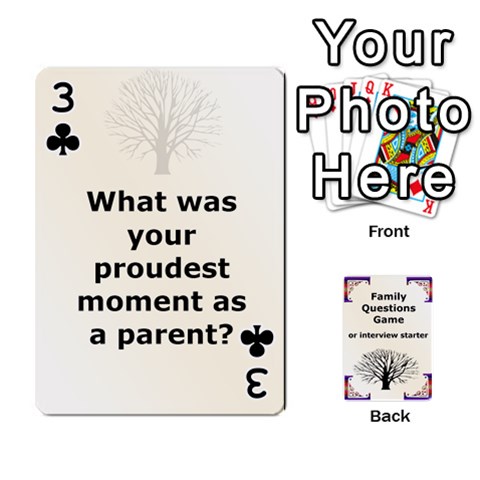 Family Question Card Game By Laurrie Front - Club3