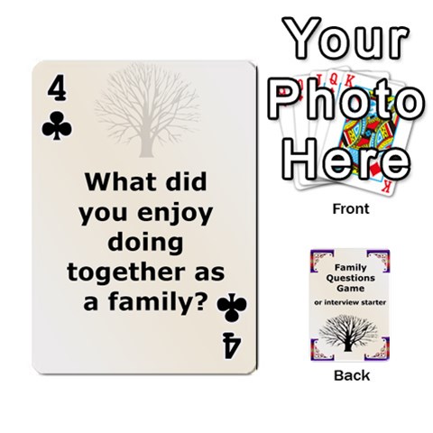 Family Question Card Game By Laurrie Front - Club4