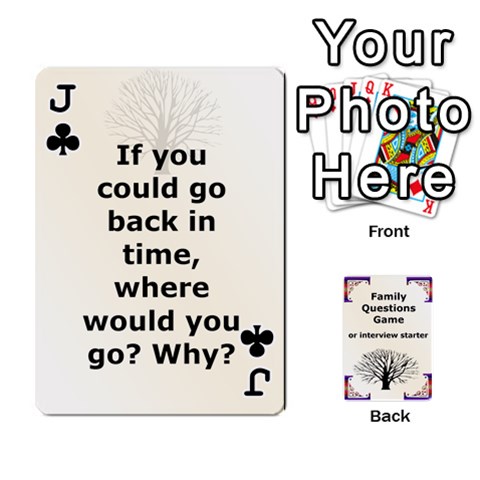 Jack Family Question Card Game By Laurrie Front - ClubJ