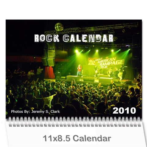 Rock Calendar 2010 By Jeremy Clark Cover