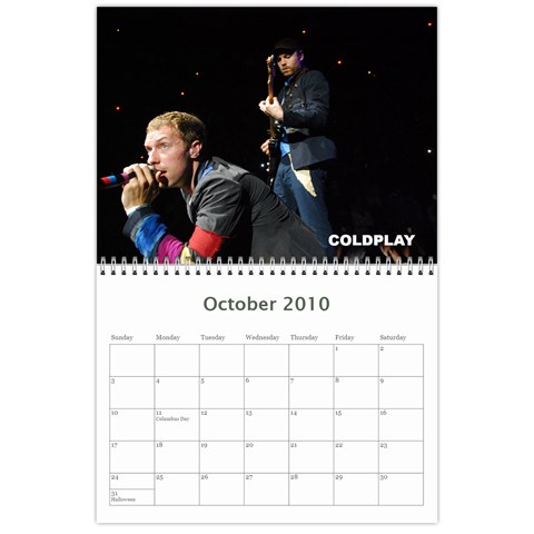 Rock Calendar 2010 By Jeremy Clark Oct 2010