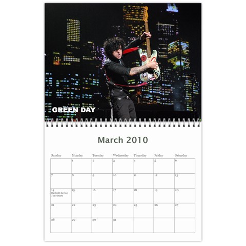 Rock Calendar 2010 By Jeremy Clark Mar 2010