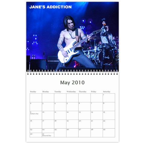 Rock Calendar 2010 By Jeremy Clark May 2010