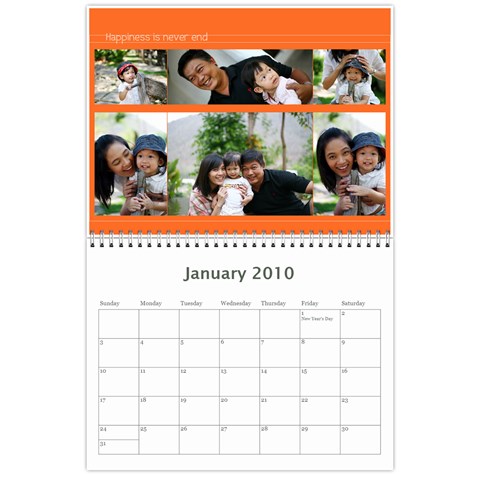 Calendar 2010 By Pangrutai Jan 2010