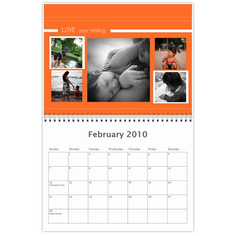 Calendar 2010 By Pangrutai Feb 2010