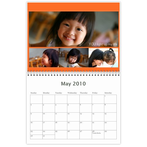 Calendar 2010 By Pangrutai May 2010