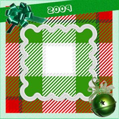 Christmas Bell Scrapbook pg 12x12 - ScrapBook Page 12  x 12 