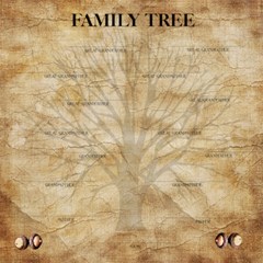 Family Tree Scrapbook pg 12x12 - ScrapBook Page 12  x 12 