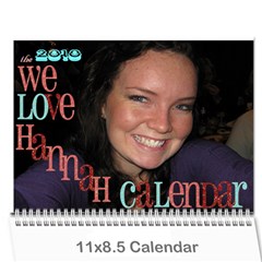 hannah calendar - Wall Calendar 11  x 8.5  (12-Months)