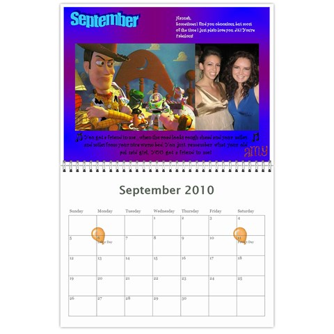 Hannah Calendar By Amy Sep 2010