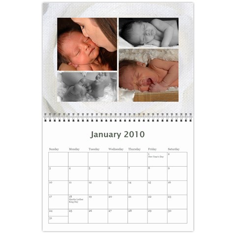 Moms Calendar By Vanessa Jan 2010