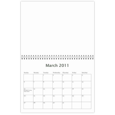 Moms Calendar By Vanessa Mar 2011