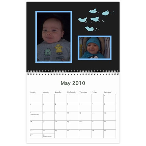Moms Calendar By Vanessa May 2010