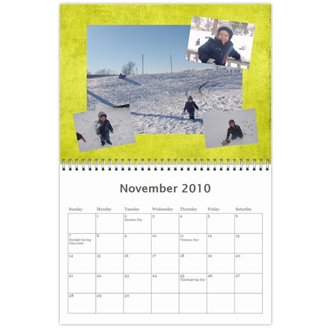 Calendar 2010 By Tricia Henry Nov 2010
