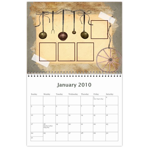 Antiques 2010 12 Mo Calendar By Laurrie Jan 2010