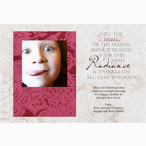 Ruby Card By Amyjo 7 x5  Photo Card - 2