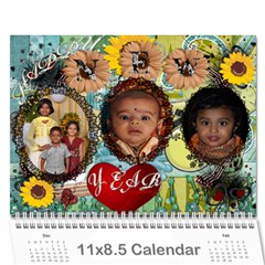 Akuthota 2010 calendar - Wall Calendar 11  x 8.5  (12-Months)