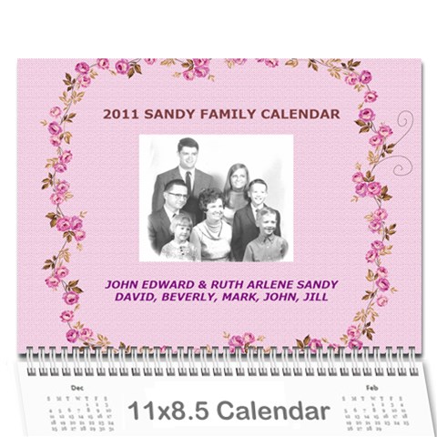 2010 Sandy Family Calendar By Jill Coston Cover