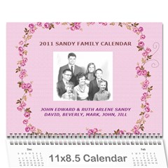 2010 Sandy Family Calendar - Wall Calendar 11  x 8.5  (12-Months)