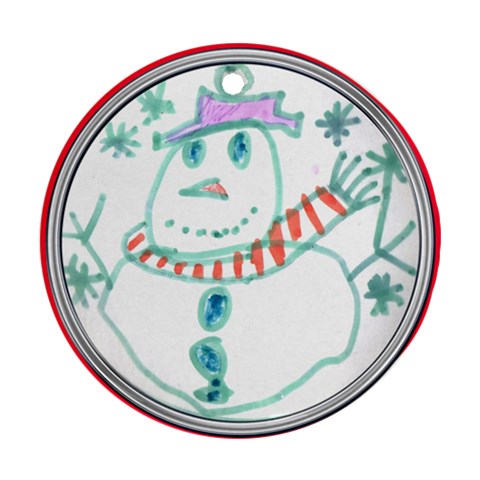 Snowman Ornament By Catvinnat Front