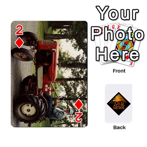 B Tractor Cards By Diana Front - Diamond2