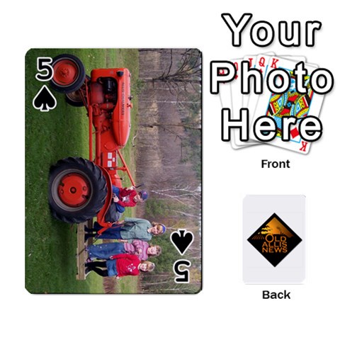 B Tractor Cards By Diana Front - Spade5