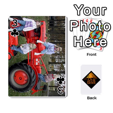 B Tractor Cards By Diana Front - Club3