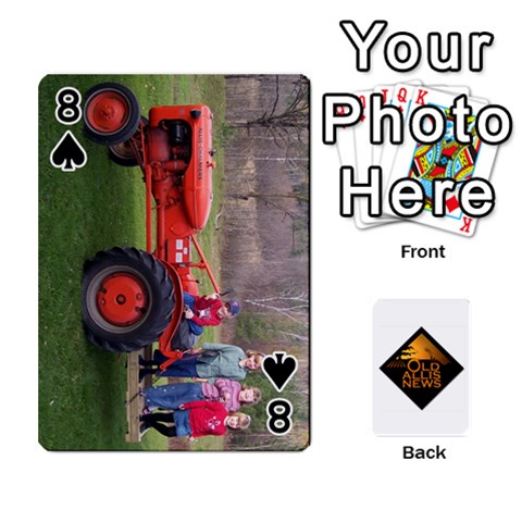 B Tractor Cards By Diana Front - Spade8