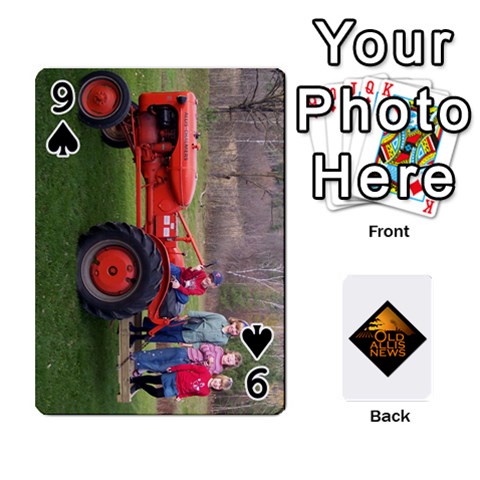 B Tractor Cards By Diana Front - Spade9