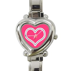 Zip Heart Charm Watch - Heart Italian Charm Watch